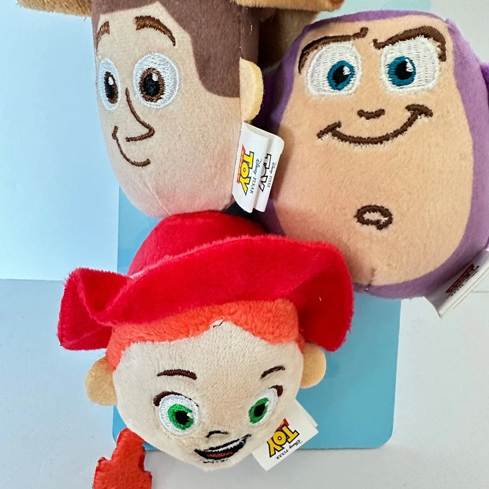 Disney Toy Story Dog Toys Pet 3 Pack Multicolor New Woody Buzz Jessie Squeaky